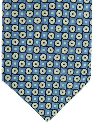 E. Marinella Tie Blue Geometric