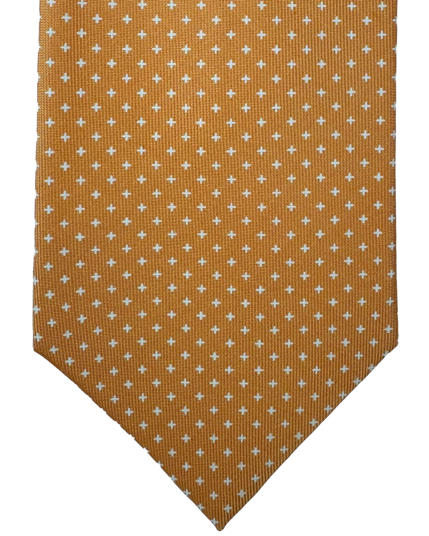 E. Marinella Tie Peach Micro Pattern Design