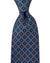 E. Marinella Tie Gray Squares Design - Wide Necktie