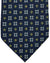 E. Marinella Silk Tie Navy Geometric Design - Wide Necktie