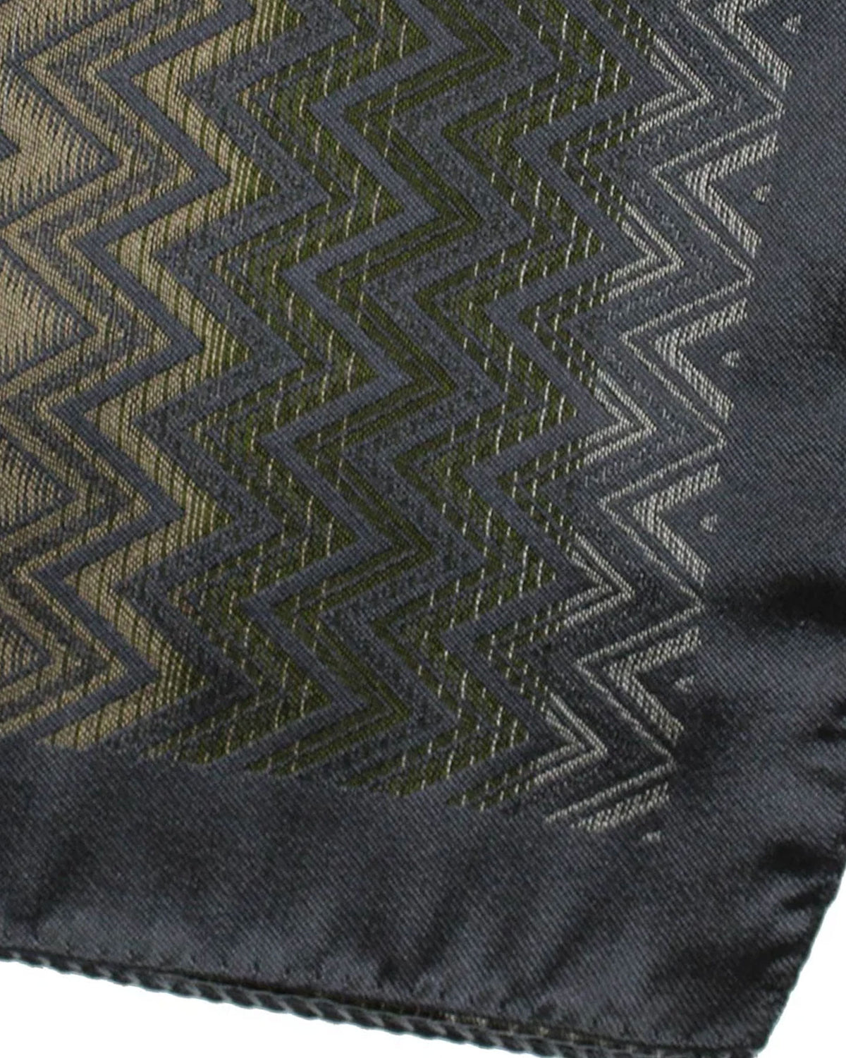 Missoni Pocket Square Gray Herringbone Design SALE