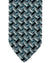 Missoni Knitted Tie White Blue Black Design - Cotton Silk