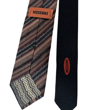 Missoni Silk Tie Pink Stripes