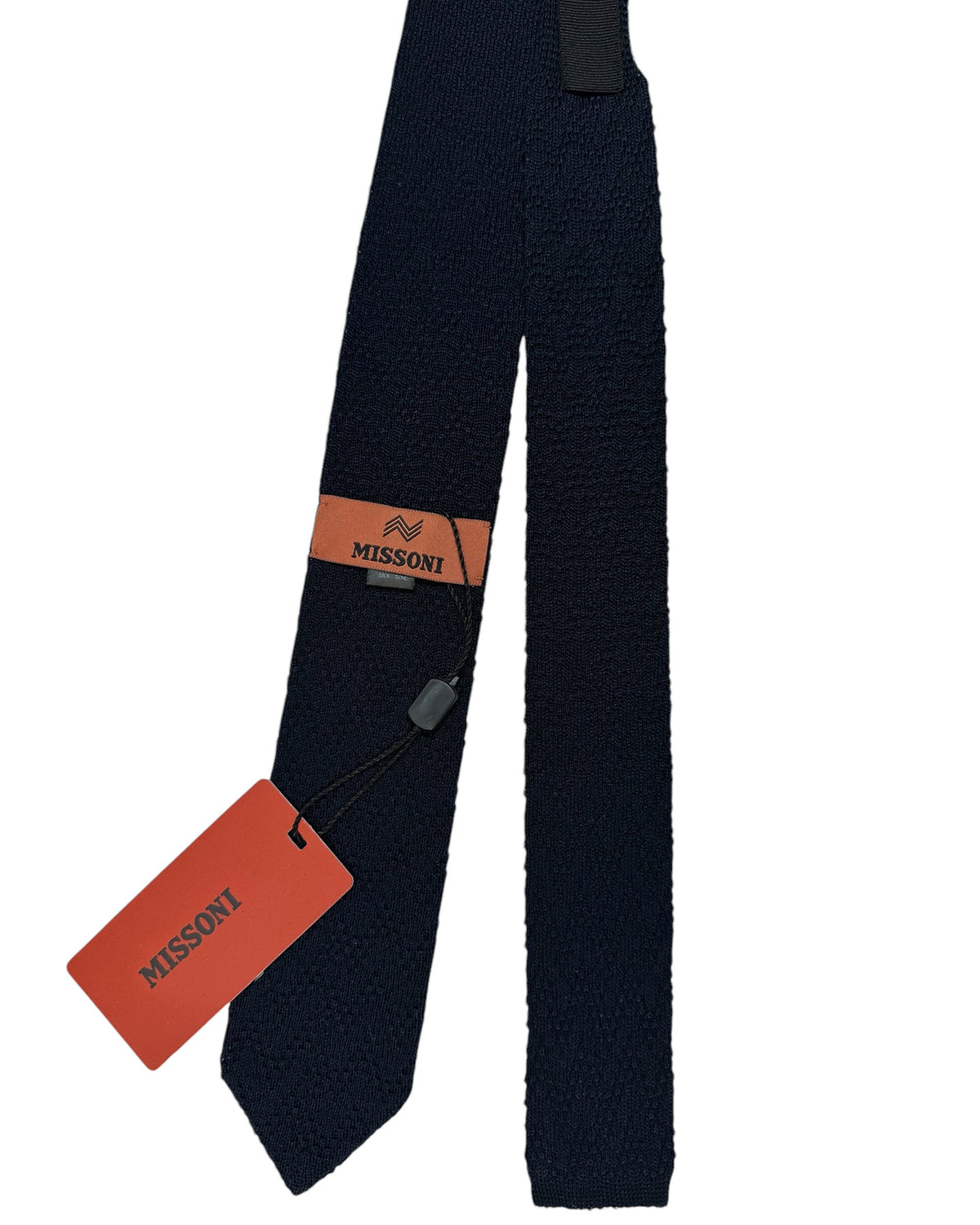Missoni Knitted Tie Solid Navy