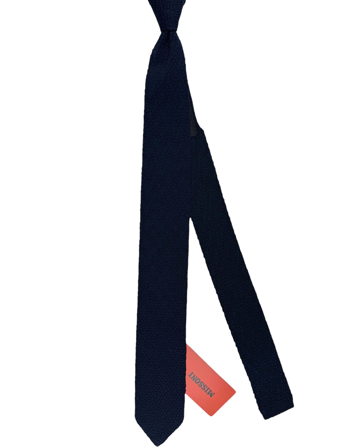 Missoni Knitted Tie Solid Navy