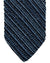 Missoni Knitted Skinny Tie Navy Blue Stripes Design