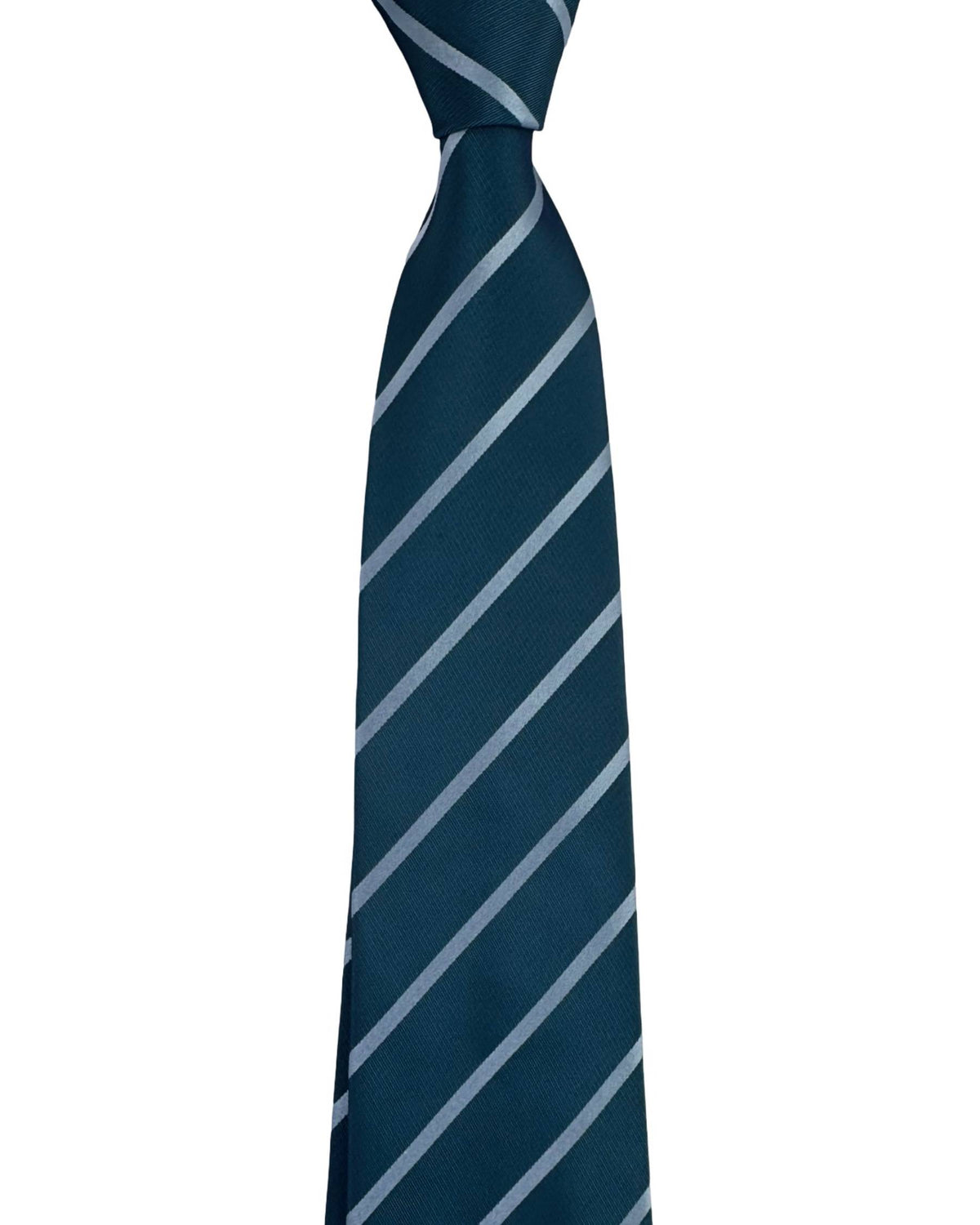 Missoni Silk Tie Dark Grey Sky Blue Stripes