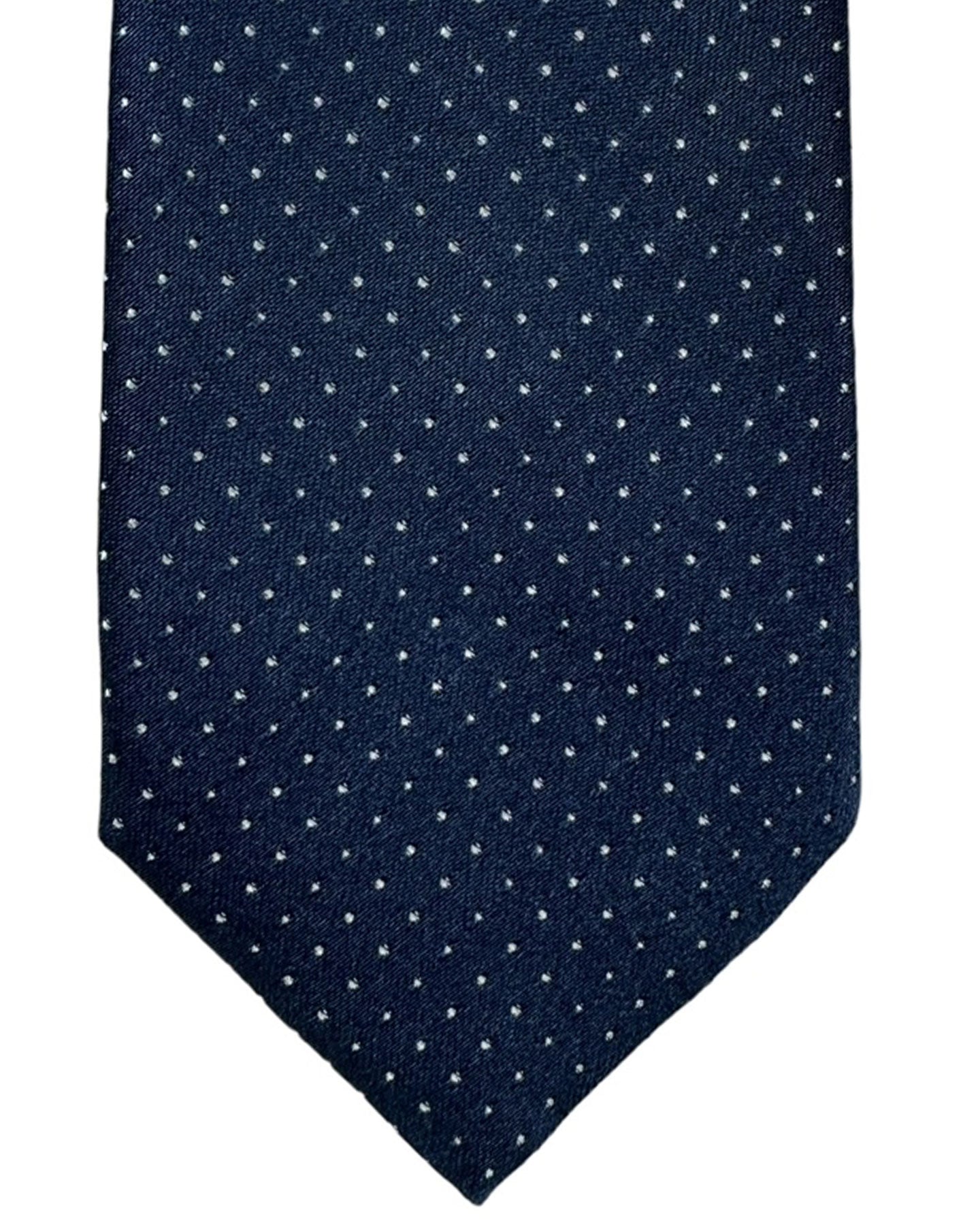 Moschino Tie Midnight Blue Micro Dots SALE