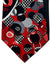 Vitaliano Pancaldi Tie Red Houndstooth Circles & Dots