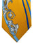Vitaliano Pancaldi Silk Tie Black Orange-Gold Silver Ornamental