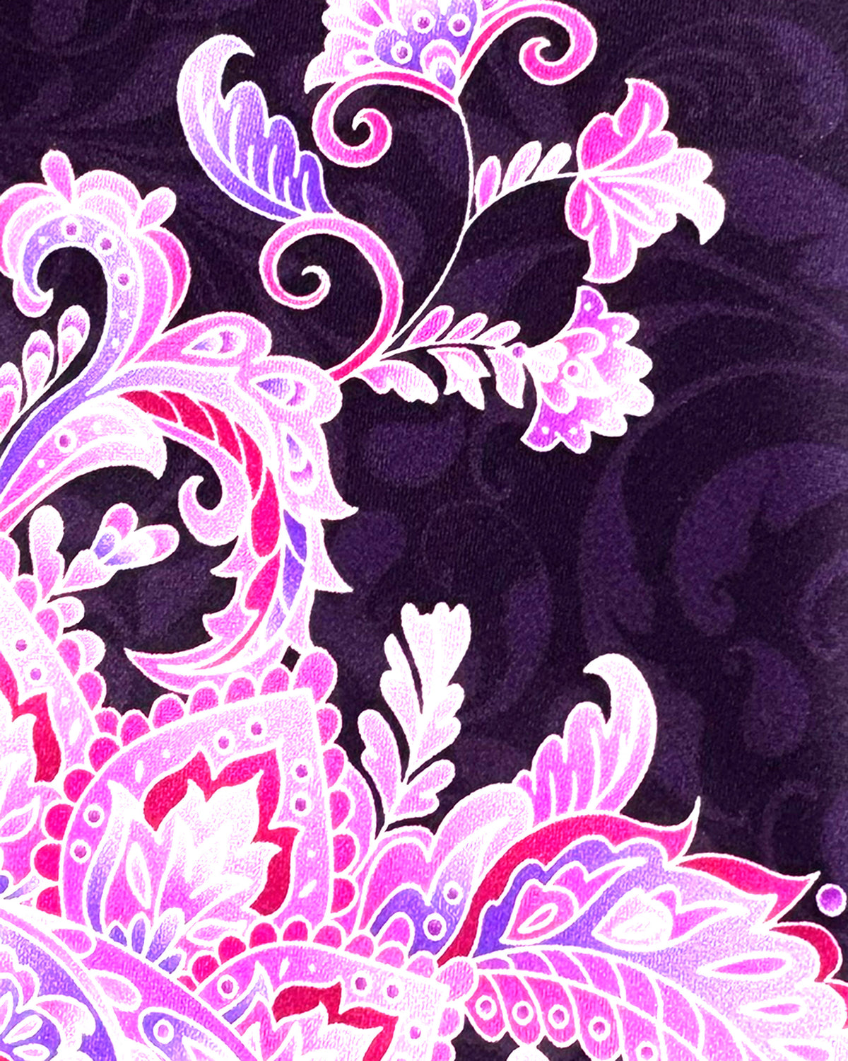 Vitaliano Pancaldi Tie Purple Pink Oversized Paisley