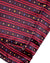 Pancaldi Silk Pocket Square Dark Maroon Red Stripes New