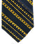 Vitaliano Pancaldi Pleated Silk Gold Chain Stripes