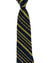 Vitaliano Pancaldi Pleated Silk Gold Chain Stripes