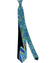 Vitaliano Pancaldi Silk Tie Black Blue Green Ornamental Swirl