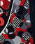 Vitaliano Pancaldi Tie Red Houndstooth Circles & Dots