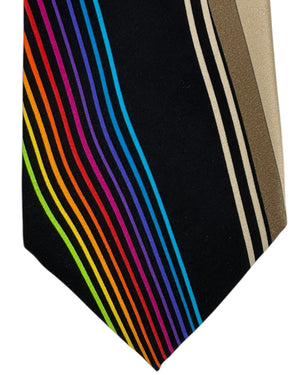 Taupe Black Tie