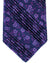 Vitaliano Pancaldi PLEATED SILK Tie Purple Design