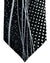 Vitaliano Pancaldi Silk Tie Black Gray Swirl Design