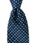 Vitaliano Pancaldi PLEATED SILK Tie Midnight Blue Purple Lime Micro Pattern