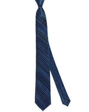 Vitaliano Pancaldi Pleated Silk Tie 