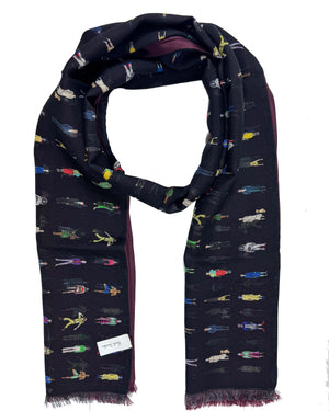 Paul Smith Silk Scarf Novelty Print - Vintage Archive