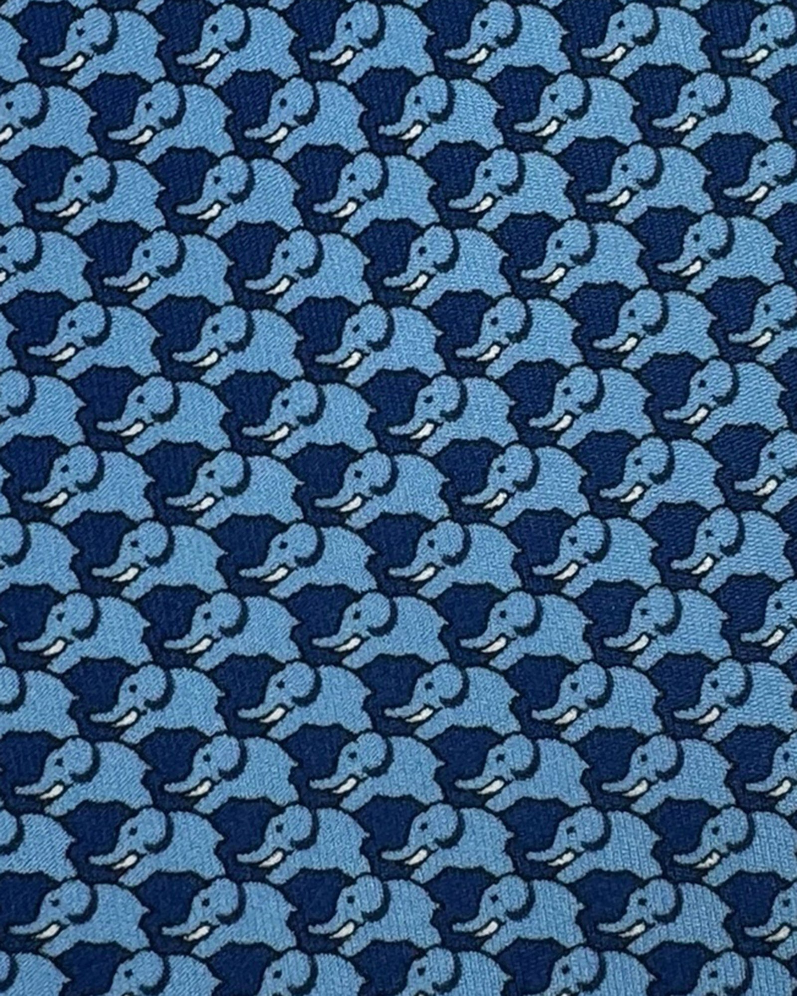 Thomas Pink Tie Navy Blue Elephant Parade