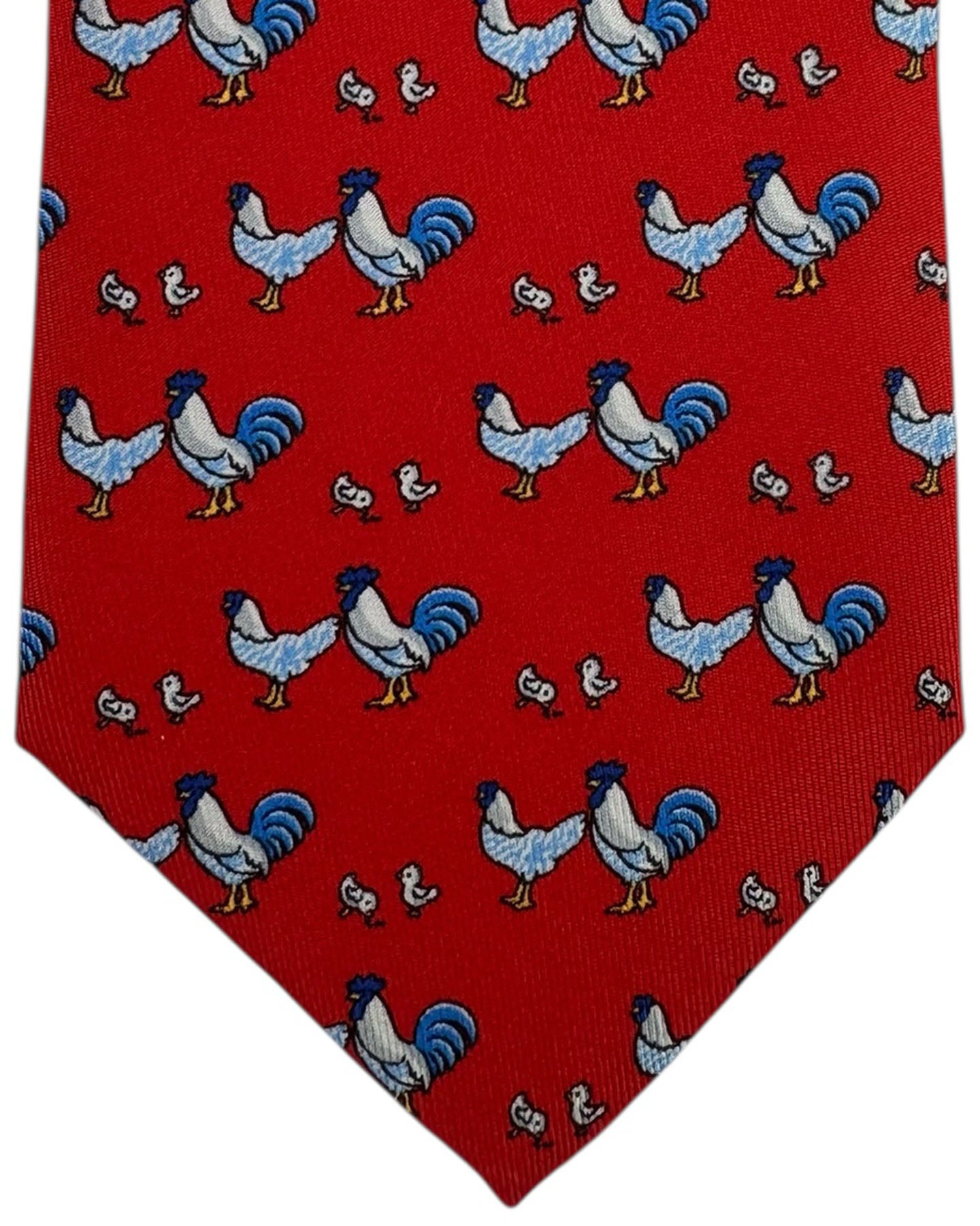 Thomas Pink Tie Red Rooster Novelty Design FINLA SALE