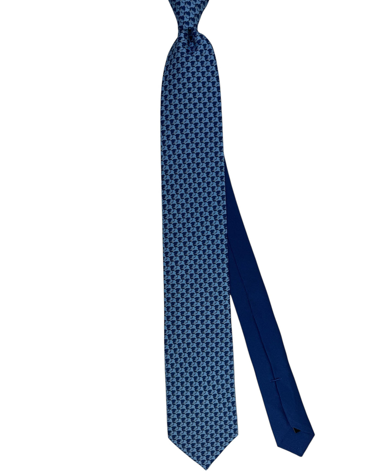 Thomas Pink Tie Navy Blue Elephant