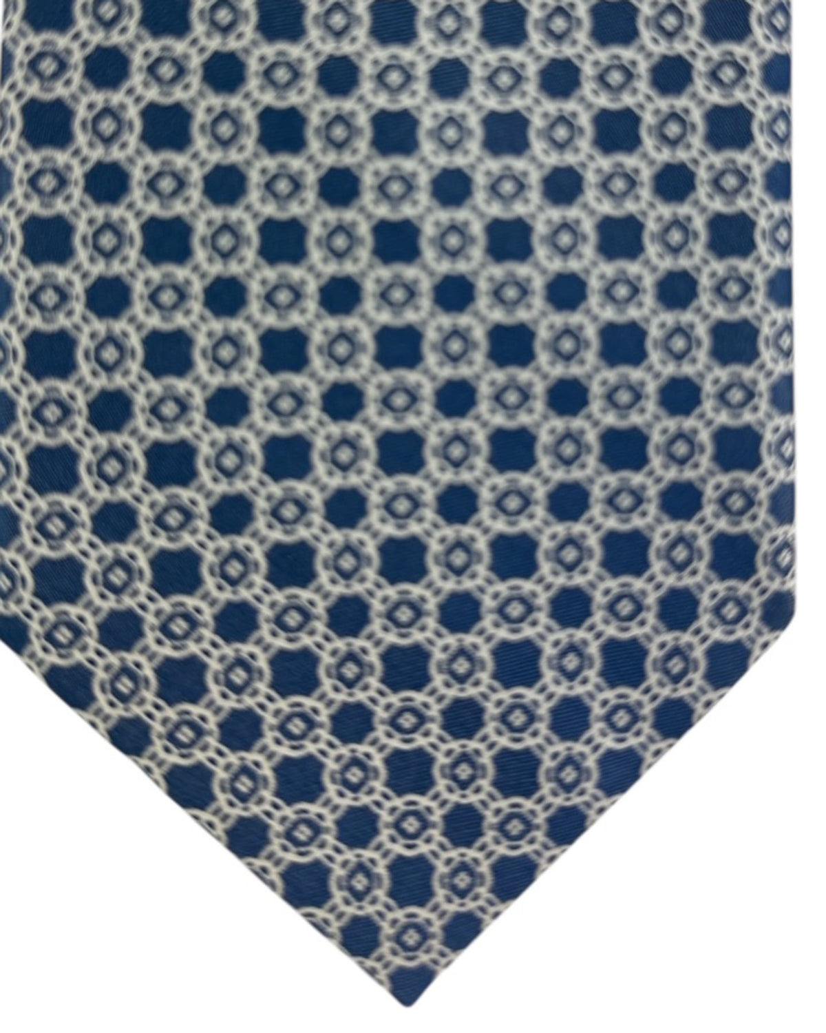 Stefano Ricci Tie Dark Blue Gray Geometric Pattern