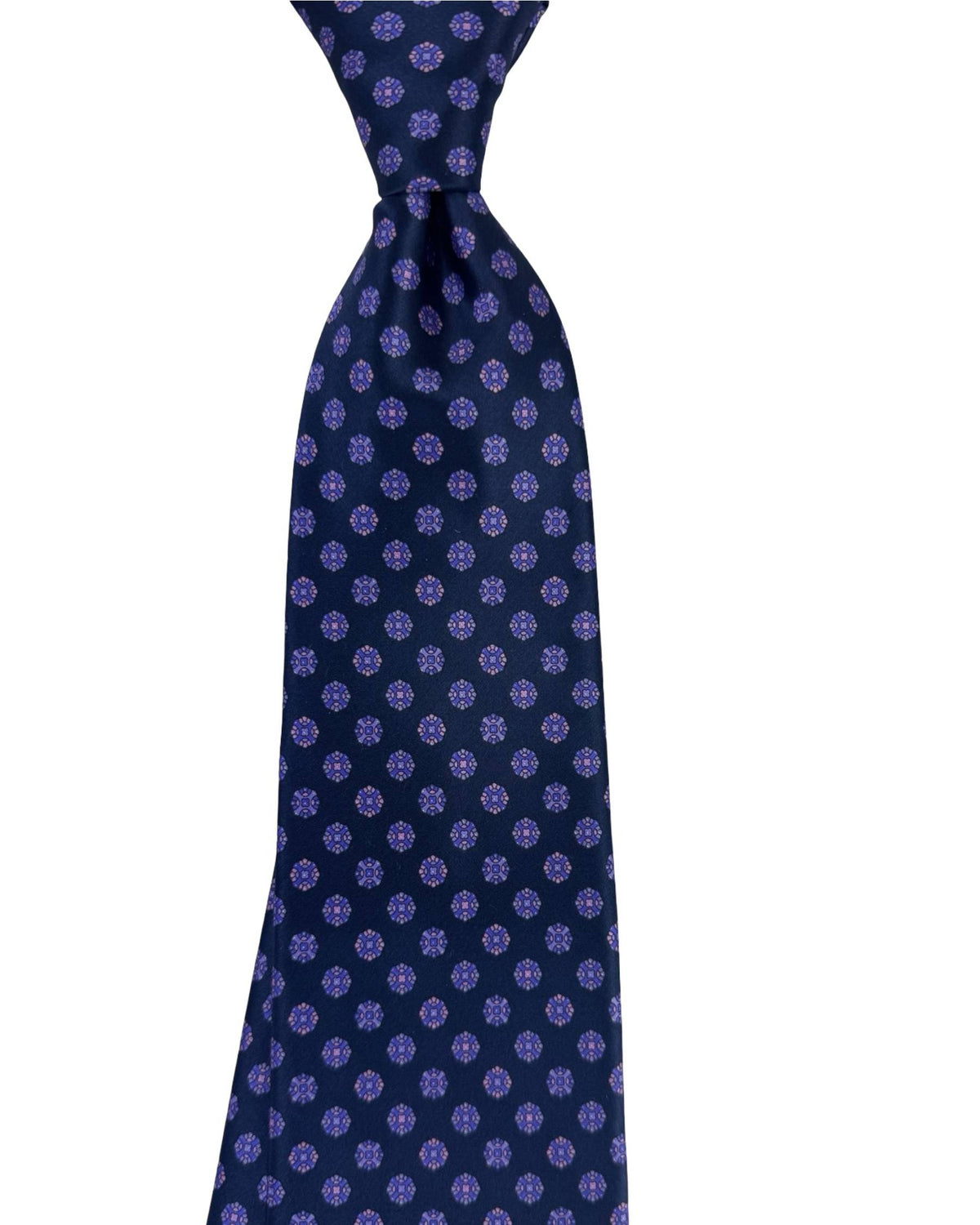 Stefano Ricci Tie Dark Blue Purple Medallions