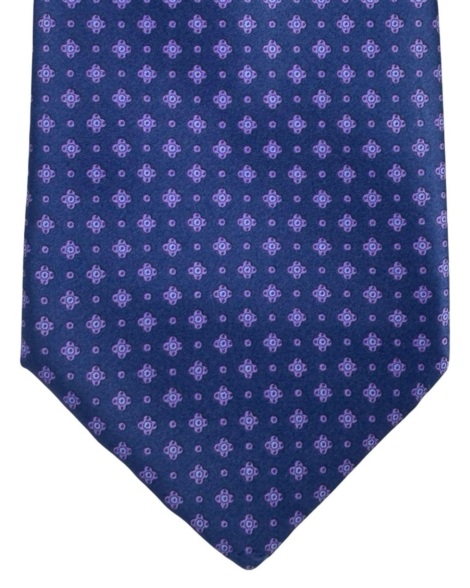 Stefano Ricci Tie Dark Blue Purple Geometric