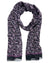 Stefano Ricci Scarf Black Purple Paisley Ornamental - Extra Large Shawl