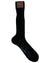 Stefano Ricci Socks Black Ribbed  Luxury Men Socks