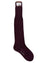 Stefano Ricci Silk Socks Bordeaux - Over The Calf