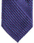 Stefano Ricci Tie Purple Geometric - Pleated Silk