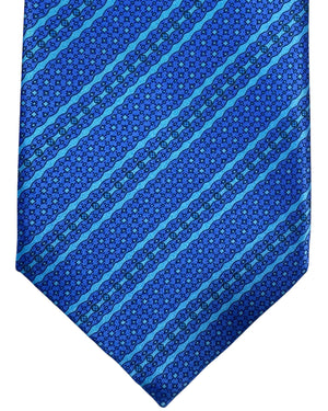 Stefano Ricci Silk Tie Royal Blue Stripes