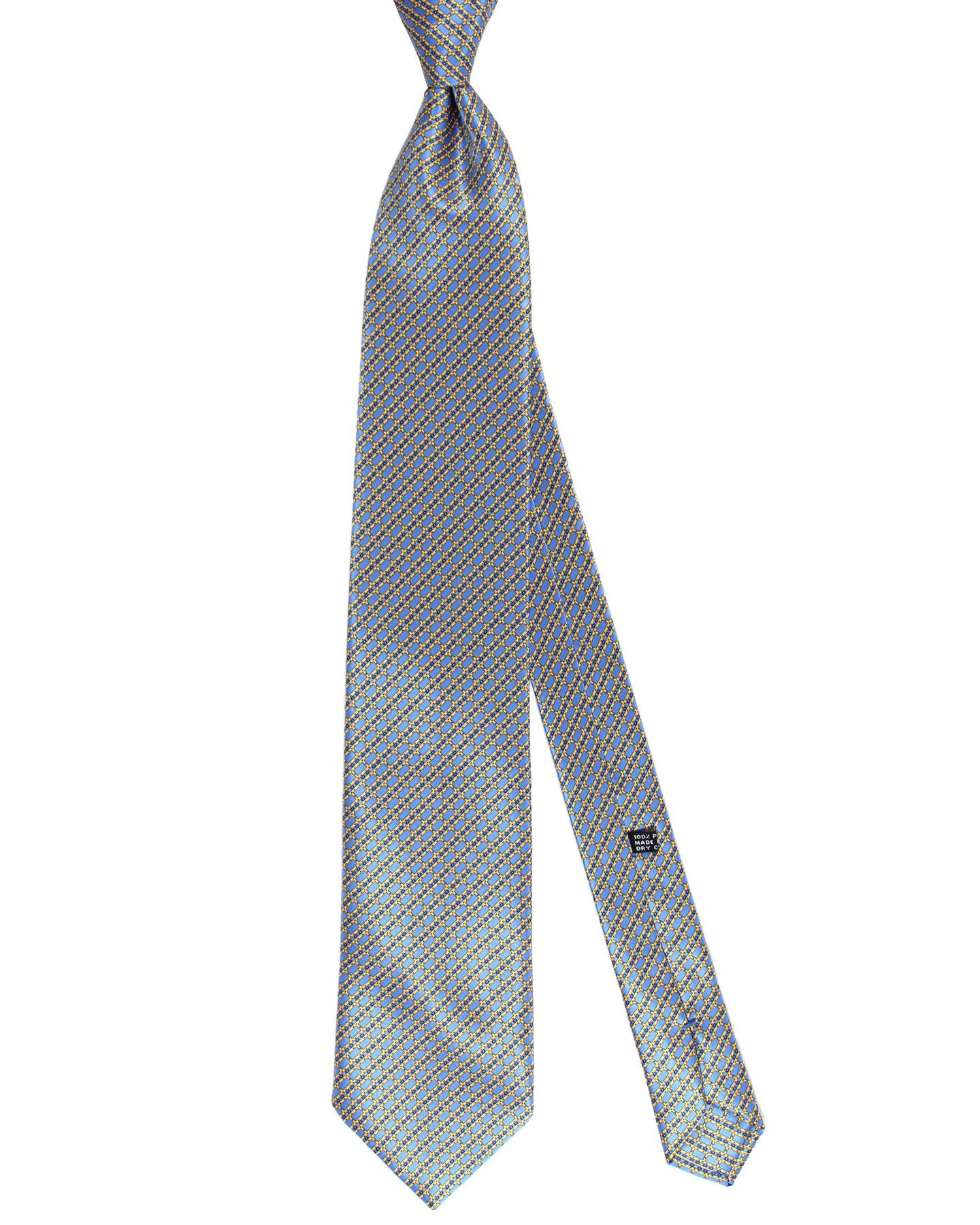 Stefano Ricci Silk Tie Sky Blue Stripes