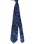 Stefano Ricci Tie Black Dark Blue Paisley Design - Pleated Silk