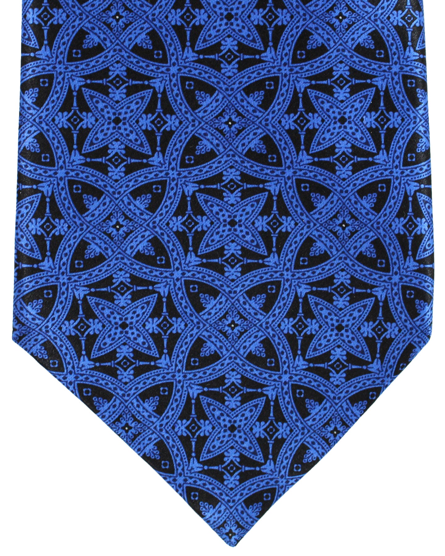 Stefano Ricci Silk Tie Royal Blue Medallions