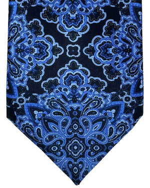 Stefano Ricci Tie Dark Blue Blue Ornamental