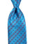 Stefano Ricci Silk Tie Aqua Stripes Medallions