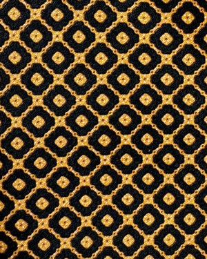 Stefano Ricci Silk Tie Black Orange Gold - Geometries