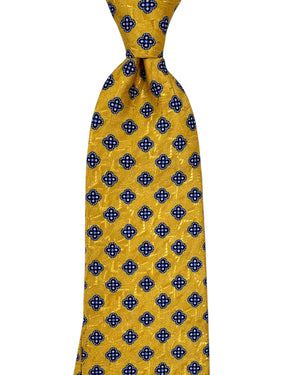 Stefano Ricci Necktie Mustard Geometric