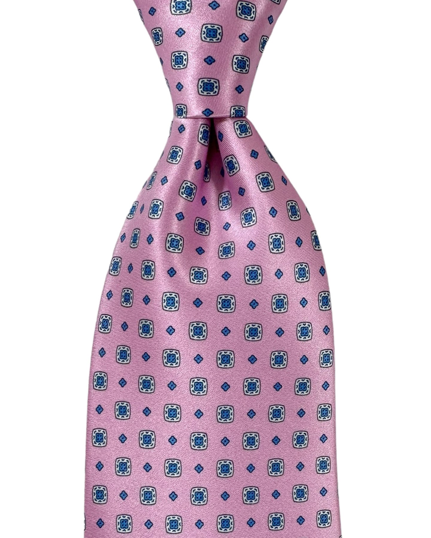 Stefano Ricci Silk Tie Pink Geometric