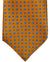 Stefano Ricci Silk Tie Orange Mini Geometric