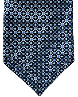 Stefano Ricci Silk Tie Dark Blue Mini Geometric