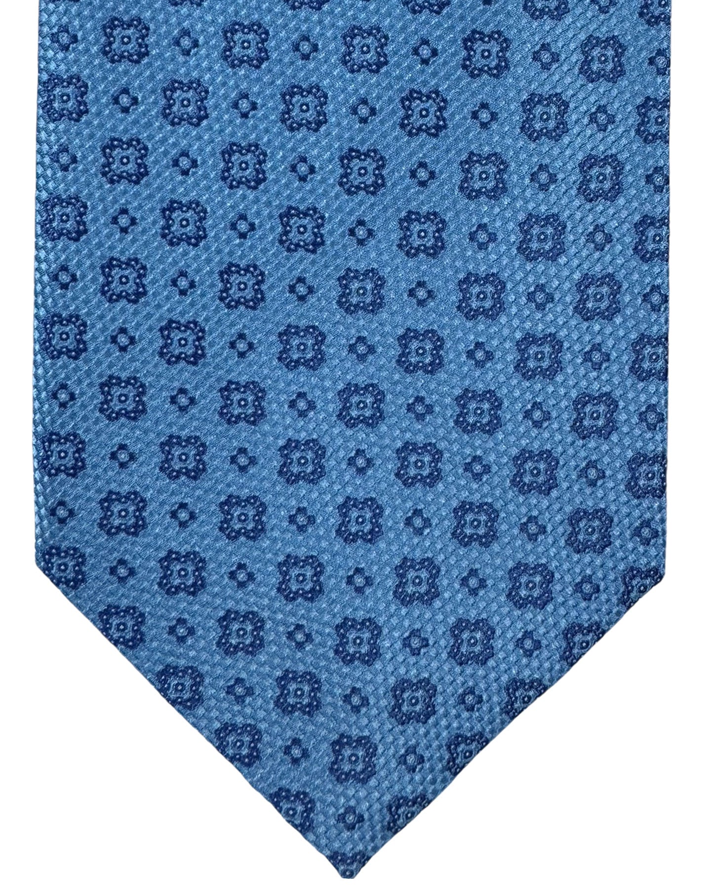 Stefano Ricci Silk Tie Blue Mini Geometric