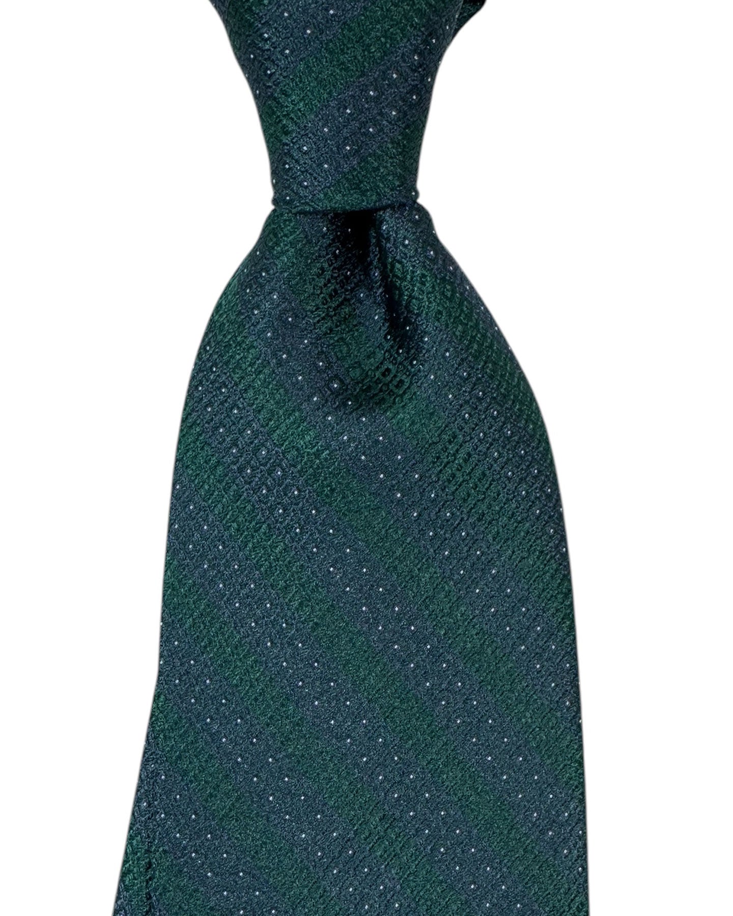 Stefano Ricci Silk Tie Green Stripes Design