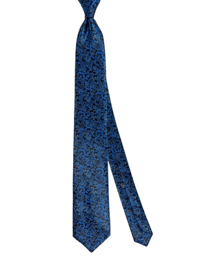 Stefano Ricci Silk Tie Blue Gray Ornamental